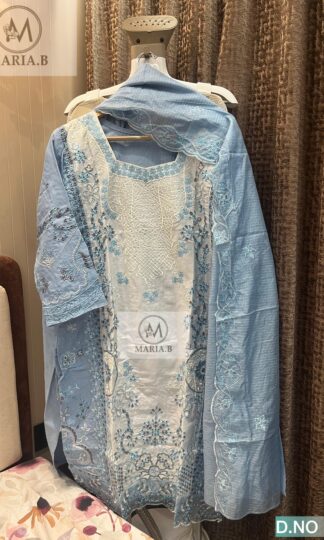 MARIA B 1089 CHIKANKARI COTTON STITCHED PAKISTANI SUITSMARIA B 1089 CHIKANKARI COTTON STITCHED PAKISTANI SUITS