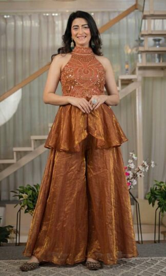 NEVIL NF 1287 PAKISTANI FULL NECK TOP WITH SHARARA PALZZO SUITS ONLINENEVIL NF 1287 PAKISTANI FULL NECK TOP WITH SHARARA PALZZO SUITS ONLINE