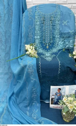 FLORENT 1089 C MARIA B PREMIUM EMBROIDERED 25-2 PAKISTANI SUITSFLORENT 1089 C MARIA B PREMIUM EMBROIDERED 25-2 PAKISTANI SUITS