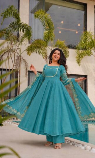DHK 1399 EMBROIDERY WORK ANARKALI GOWN ONLINE SUPPLIERDHK 1399 EMBROIDERY WORK ANARKALI GOWN ONLINE SUPPLIER