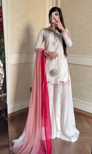 LL049 DESIGNER CREP SILLK TOP PLAZZO SET ONLINELADY LOOK 049 DESIGNER CREP SILLK TOP PLAZZO SET ONLINE