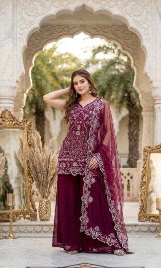 ST 203 PAKISTANI SHARARA SUITS WHOLESALE INDIADiscover the elegance of ST 203 Pakistani Sharara Suits Wholesale India at The Libas Collection. Expertly crafted with premium-quality fabric, elegant embroidery, and fine detailing, this designer Pakistani sharara suit is a perfect blend of traditional charm and modern fashion. It is an excellent choice for boutiques, wholesalers, retailers, resellers, and women looking for premium ethnic wear.