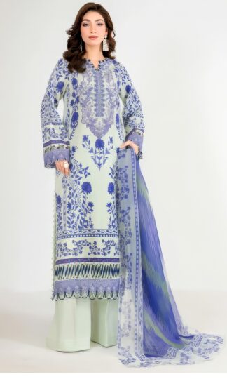 ALZOHAIB 1592 ANISA VOL 1 PAKISTANI SUITS ONLINE WHOLESALEALZOHAIB 1592 ANISA VOL 1 Unstitched Pure Cotton Pakistani Suit with Patch Work