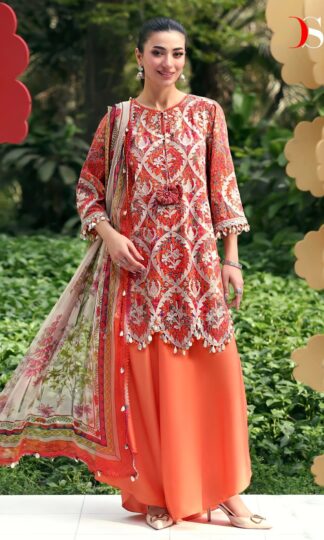 DEEPSY 2081 MARIA B. MPRINT 25-7 NX UNSTITCHED PAKISTANI SUITS SURATDEEPSY MARIA B MPRINT 25-7 NX Unstitched Cotton Pakistani Suit Online India