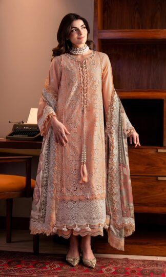 DEEPSY 2182 JADE COUTURE UNSTITCHED PAKISTANI LAWN SUITSDEEPSY 2182 JADE COUTURE Unstitched Pure Pakistani Lawn Cotton Suit with Heavy Self Embroidery and Attached Embroidered Patches