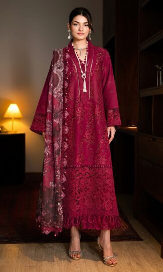 DEEPSY 2185 JADE COUTURE PAKISTANI COTTON SUITS ONLINE INDIADEEPSY 2185 JADE COUTURE Unstitched Pure Pakistani Lawn Cotton Suit with Heavy Self Embroidery and Attached Embroidered Patches