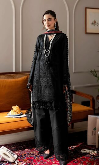 DEEPSY 2186 JADE COUTURE PURE COTTON PAKISTANI SUITSDEEPSY 2186 JADE COUTURE Unstitched Pure Pakistani Lawn Cotton Suit with Heavy Self Embroidery and Attached Embroidered Patches