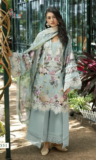 ELAF 4551 SIGNATURE VOL-4 BUY COTTON PAKISTANI SUITS ONLINEDEEPSY JADE PREMIUM 4 Unstitched Pure Cotton Pakistani Suit Online India