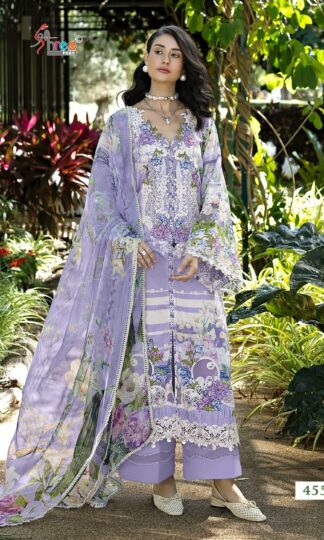 ELAF 4558 SIGNATURE VOL-4 AFFORDABLE LAWN PAKISTANI SUITS WHOLESALEDEEPSY JADE PREMIUM 4 Unstitched Pure Cotton Pakistani Suit Online India