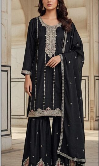 HOOR TEX HF 553 D PAKISTANI KURTI SINGLE SUPPLIER IN INDIAHOOR TEX HF 553 A Readymade Pakistani Kurti in Heavy Chinon Fabric XL 42 XXL 44