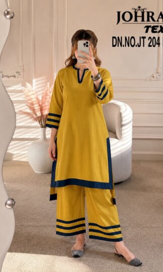 JOHRA TEX JT 204 PAKISTANI CO ORD SET ONLINE WHOLESALEJOHRA TEX JT 204 Ready Made Pakistani Co-Ord Set in Viscous Rayon XL XXL 3XL