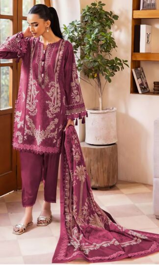 ALZOHAIB AZ 1575 PAKISTANI SUITS ONLINE WHOLESALEALZOHAIB AZ 1575 Unstitched Pure Cotton Pakistani Suit with Patch Work Wholesale