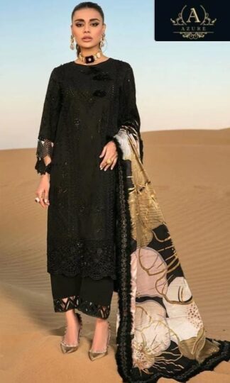 AZURE 333 RANGRSIYA VOL 01 SEMI STITCHED PAKISTANI SUITS INDIAAZURE 333 RANGRSIYA VOL 01 Semi Stitched Rayon Pakistani Suit with Embroidery