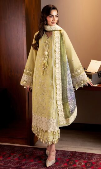 DEEPSY 2181 JADE COUTURE PAKISTANI COTTON SUITS SUPPLIER INDIADEEPSY 2181 JADE COUTURE Unstitched Pure Pakistani Lawn Cotton Suit with Heavy Self Embroidery and Attached Embroidered Patches