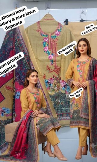 THE LIBAS COLLECTION LUXURY GUL AHMED LAWN PAKISTANI SUITS INDIAGul Ahmed Lawn Pakistani Suits Online India Unstitched Embroidered Collection Wholesale