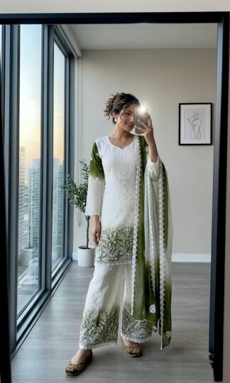 PD1171 EMBROIDERY & JARKHAN DIAMOND WORK PLAZZO SETPD1171 Georgette Readymade Plazzo Set with Embroidery Work and Jarkhan Diamond M 38 L 40 XL 42 XXL 44