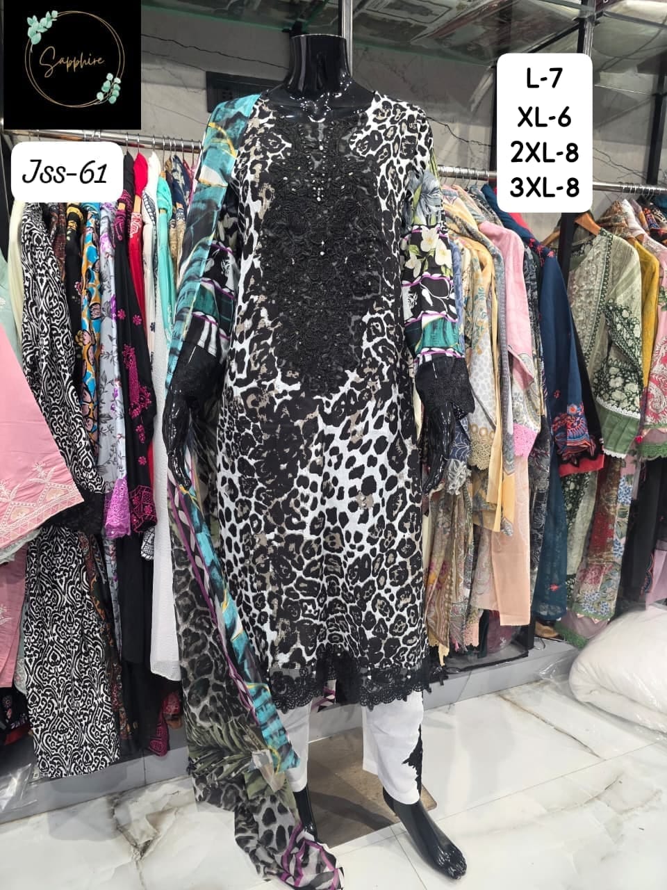 SAPPHIRE JAZMIN SS VOL-61 ORIGINAL PAKISTANI SUITS ONLINE (#161472)