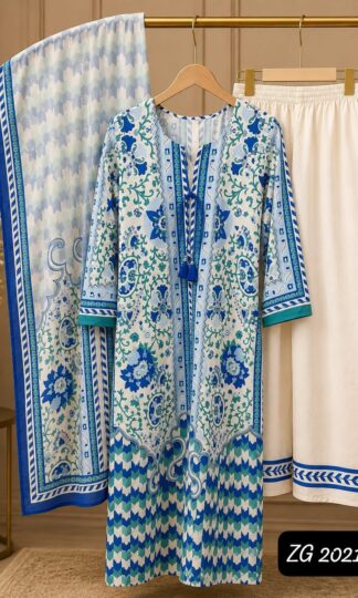 ZAHRA GLAMOUR ZG 2021 BOUTIQUE CO-ORDS SET WHOLESALEZAHRA GLAMOUR ZG Long Turkish Co Ord Set Wholesale in Imported BSY Blend with Printed Silk Dupatta L 40 XL 42 XXL 44 3XL 46