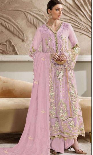 ELAN STUDIO E 07 C MARIA B UNSTITCHED PAKISTANI SALWAR SUITS SURATffon Pakistani Sal