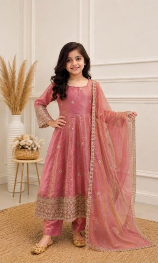 RRK 020 DESIGNER PAKISTANI ANARKALI GOWN FOR KIDS WEARRRK 020 DESIGNER PAKISTANI ANARKALI GOWN FOR KIDS WEAR