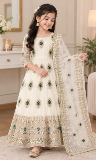 RRK 025 DESIGNER ANARKALI GOWN SET FOR KIDS WEARRRK 025 DESIGNER ANARKALI GOWN SET FOR KIDS WEAR