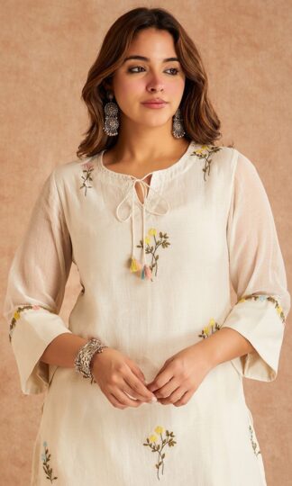AD226 PARTY WEAR TOP & FARSHI PLAZZO WITH DUPATTA SET ONLINEAD226 Party Wear Top Farshi Plazzo With Dupatta Set in Pure Satin Mul Chandheri Embroidery Work Fancy Sleeves Tassels Full Stitched M 38 L 40 XL 42 XXL 44