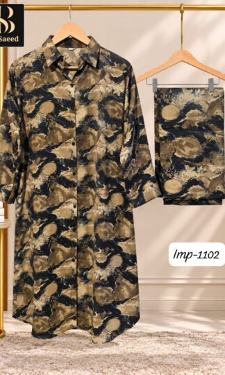 BIN SAEED IMP 1102 WHOLESALE PAKISTANI CORD SETS FOR BOUTIQUEBIN SAEED IMP 1102 Boutique Pakistani Cord Set Online Supplier