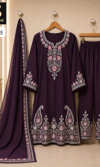 BIN SAEED SR 775 READYMADE PARTY WEAR PAKISTANI KURTI WHOLESALEBIN SAEED SR 775 Readymade Designer Pakistani Kurti Online in Satin Rayon with Heavy Embroidery XL XXL XXXL