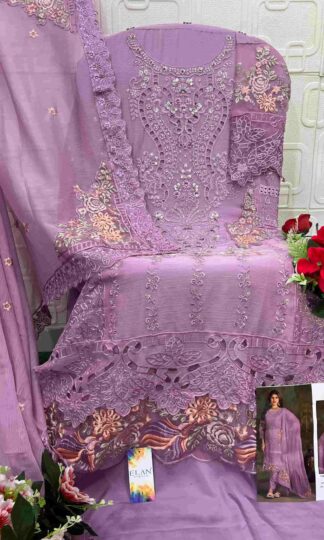 ELAN STUDIO E 05 D CHIFFON PAKISTANI SALWAR SUITS ONLINEELAN STUDIO E 05 Designer Pakistani Salwar Suits Supplier Chiffon Heavy Embroidery Handwork Cutwork Unstitched