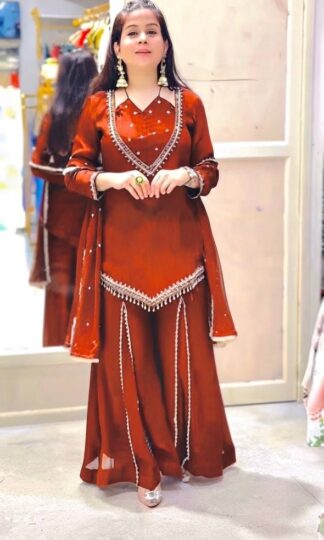 JF 054 DESIGNER SALWAR SUITS ONLINE SUPPLIERJF 054 Designer Salwar Suits Online Supplier with Real Mirror Work