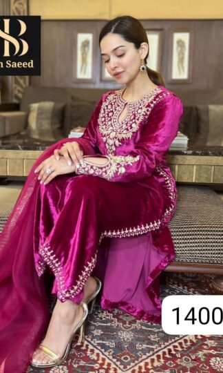 VELVET COLLECTION VELVET 14002 PAKISTANI KURTI WHOLESALE SURATVELVET COLLECTION VELVET 14002 Pakistani Kurti Wholesale Surat