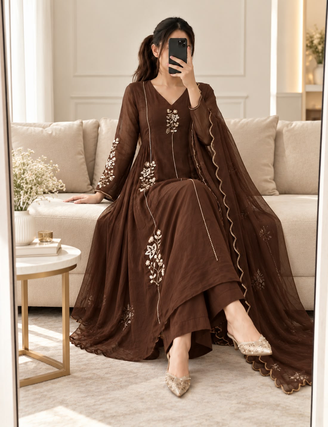 1418 PAKISTANI ANARKALI GOWN ONLINE SUPPLIER (#166375)