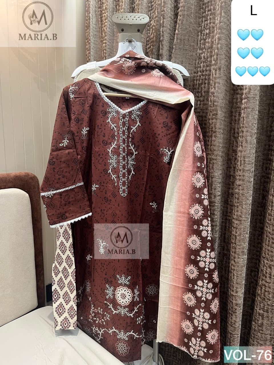 THE LIBAS COLLECTION 76 COTTON STITCHED PAKISTANI KURTI IN SINGLE PIECE
