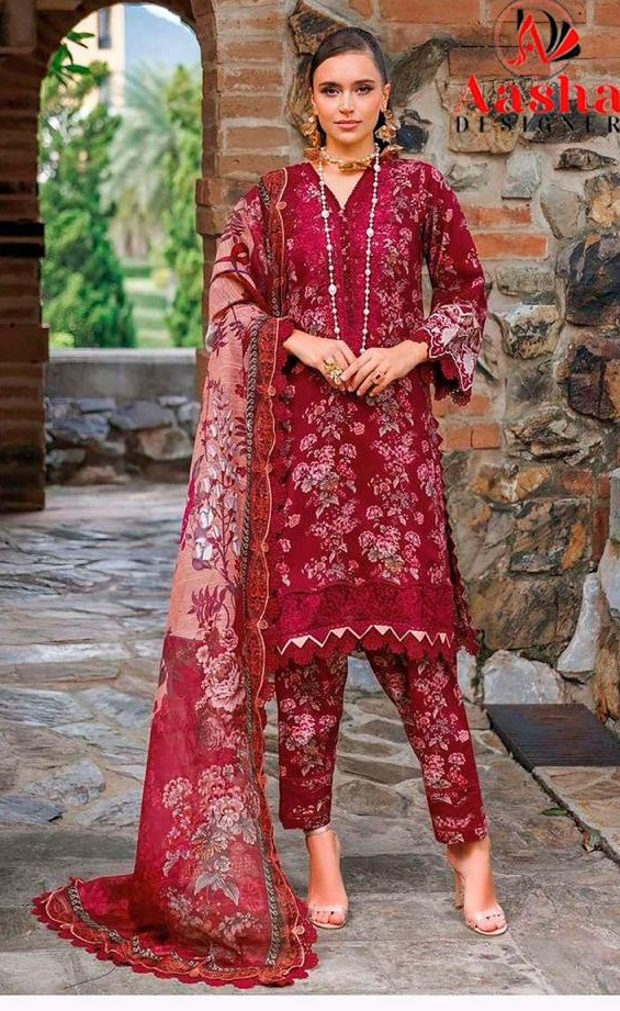 AASHA DESIGNER 1165 A PAKISTANI SUITS IN INDIA (#166076)