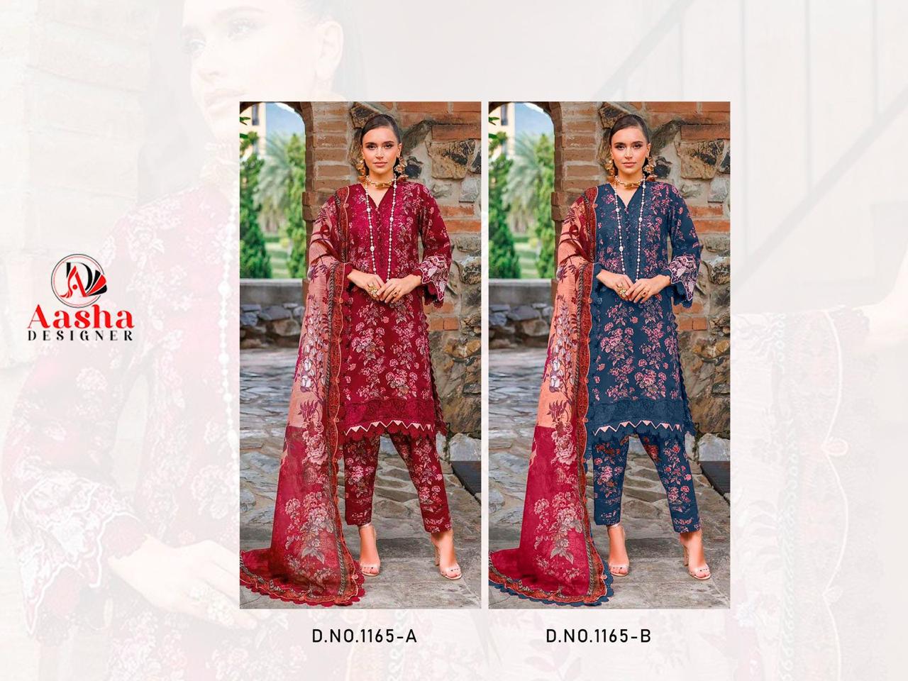 AASHA DESIGNER 1165 A PAKISTANI SUITS IN INDIA