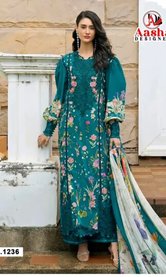 AASHA DESIGNER 1236 PAKISTANI SUITS ONLINEAASHA DESIGNER 1236 PAKISTANI SUITS ONLINE