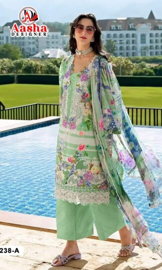AASHA DESIGNER 1238 A PAKISTANI SUITS ONLINE SHOPPINGAASHA DESIGNER 1238 A PAKISTANI SUITS ONLINE SHOPPING