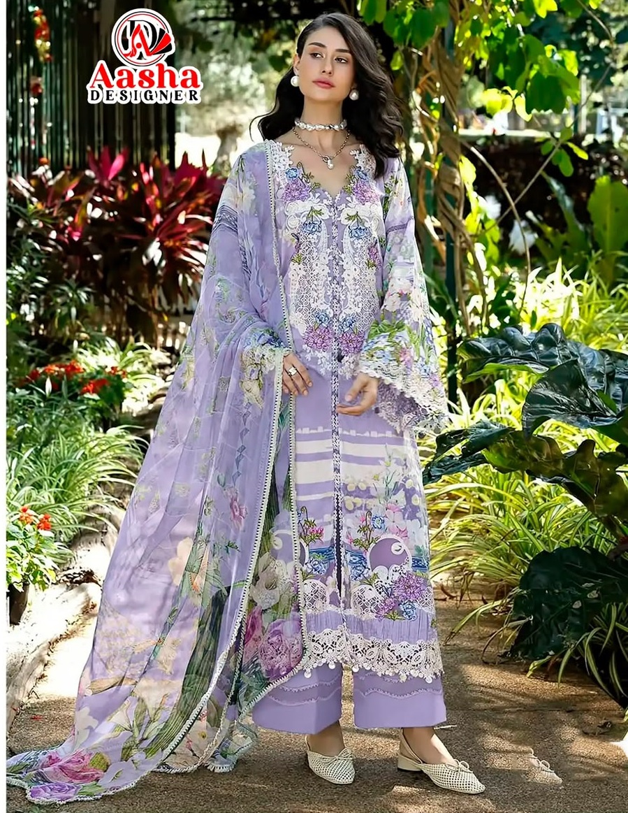 AASHA DESIGNER 1238 B PAKISTANI SUITS WHOLESALE PRICE (#165734)