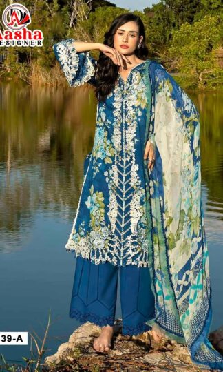 AASHA DESIGNER 1239 A PAKISTANI SUITS ONLINE INDIAAASHA DESIGNER 1239 A PAKISTANI SUITS ONLINE INDIA