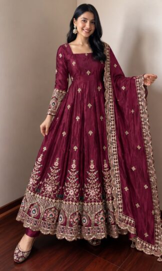 AC 7125 EMBROIDERY ANARKALI GOWN ONLINE SUPPLIERAC 7125 EMBROIDERY ANARKALI GOWN ONLINE SUPPLIER