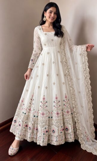 AC 7125 PARTY WEAR EMBROIDERY ANARKALI GOWN COLLECTIONAC 7125 PARTY WEAR EMBROIDERY ANARKALI GOWN COLLECTION