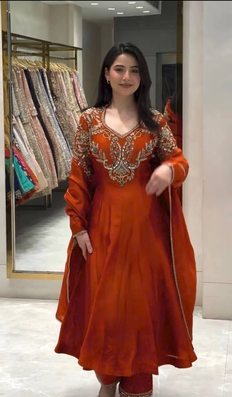 AD 252 PARTY WEAR ANARKALI GOWN ONLINE COLLECTION (#165849)