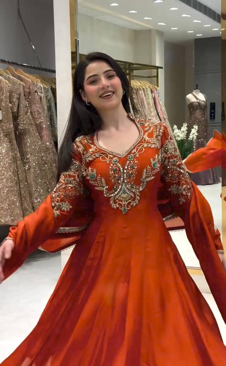 AD 252 PARTY WEAR ANARKALI GOWN ONLINE COLLECTION - Image 2