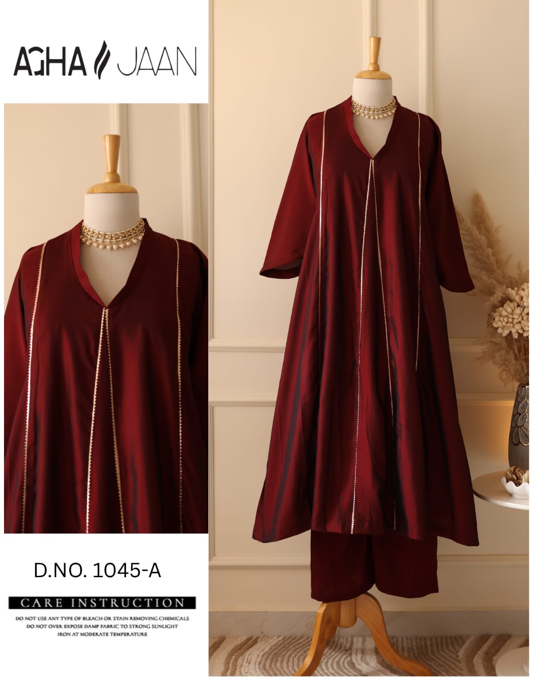 AGHAJAAN 1045 A PAKISTANI SUITS WHOLESALE IN SURAT (#165490)