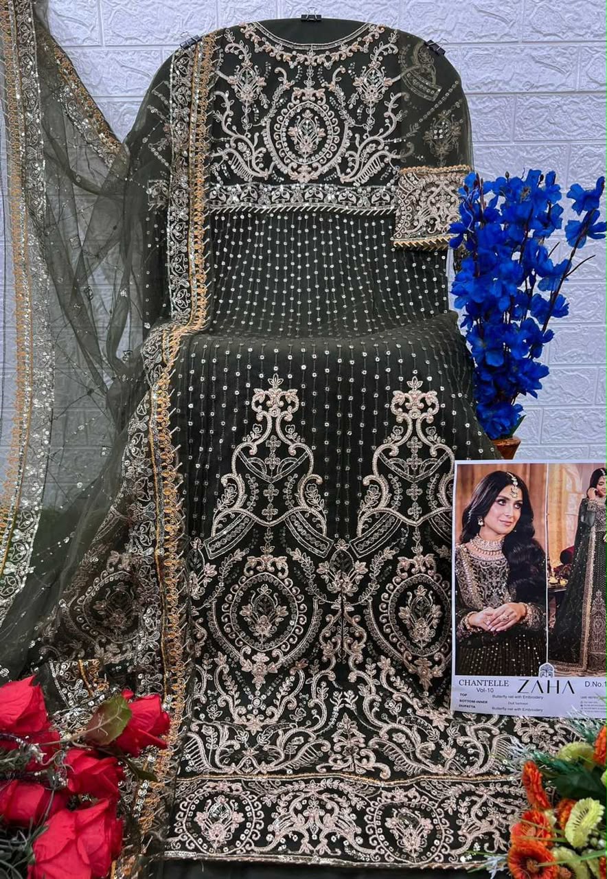 AL KHUSHBU GEORGETTE WHOLESALE OF PAKISTANI SUITS (#165180)