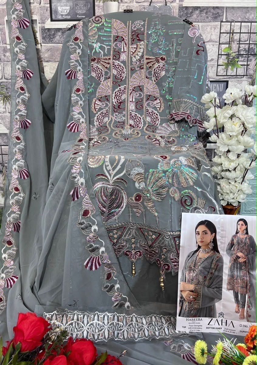 AL KHUSHBU GEORGETTE WHOLESALE OF PAKISTANI SUITS - Image 12