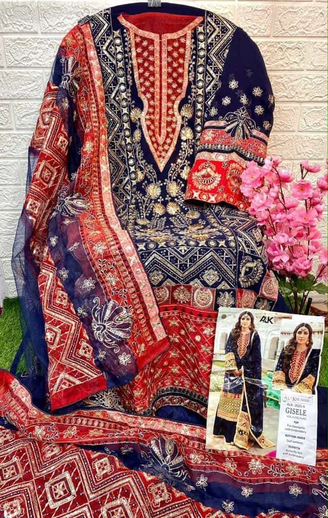 AL KHUSHBU GEORGETTE WHOLESALE OF PAKISTANI SUITS - Image 15