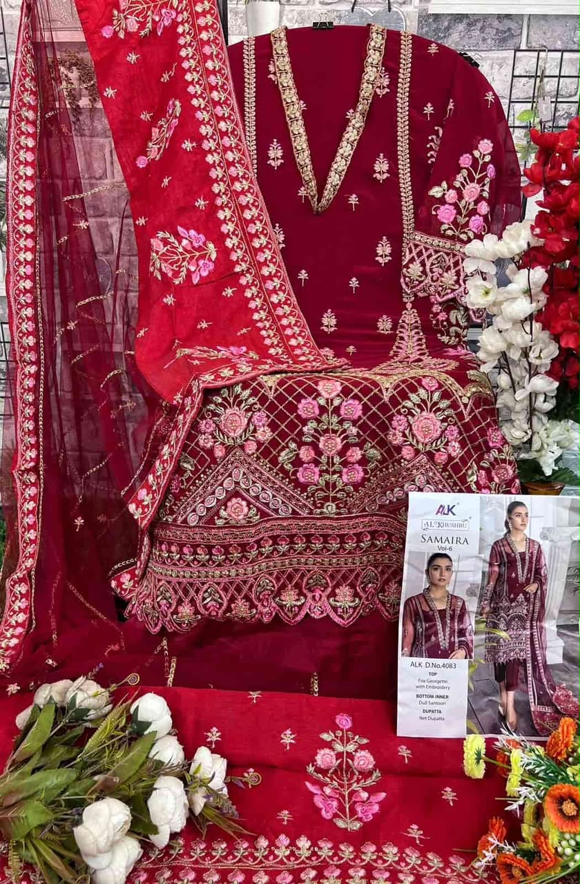 AL KHUSHBU GEORGETTE WHOLESALE OF PAKISTANI SUITS - Image 16