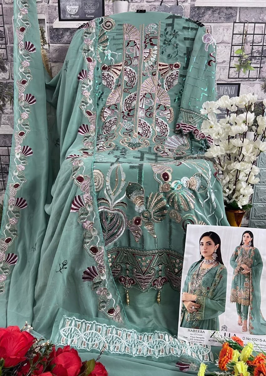 AL KHUSHBU GEORGETTE WHOLESALE OF PAKISTANI SUITS - Image 11