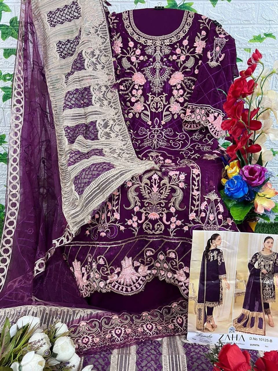AL KHUSHBU GEORGETTE WHOLESALE OF PAKISTANI SUITS - Image 21
